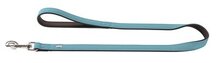 Hunter hondenriem softie kunstleder nubuck look turquoise / zwart