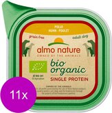 Almo Nature Alu Bio Organic Single Protein 150 g - Hondenvoer - 11 x Kip Graanvrij