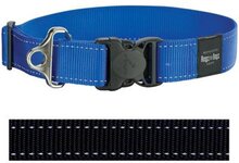 Rogz For Dogs Landing Strip Hondenhalsband - Zwart - 40 mm x 50-80 cm