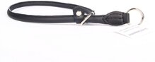 Dog's Companion - leren sliphalsband - 65 cm x 10 mm - Zwart