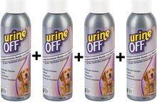 Set van 4 stuks Urine Off Dog & Puppy spray 118 ml