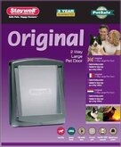 Petsafe hondenluik large zilver/tranparant 777