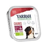 Yarrah - Natvoer Hond Kuipje Chunks met Rund Bio - 12 x 150 g