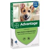 2 x 4 Pipetten AdvantageÂ® 400 voor honden van 25 kg en meer - Dubbelpak