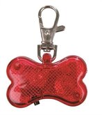 Trixie flasher veiligheidslampje bot rood 4.5 cmx3 cm