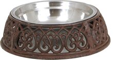 Dieren voerbak ø 27*8 cm / 0,8L Bruin | W40032 | Clayre & Eef