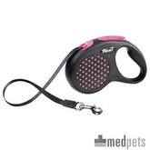 Flexi Rollijn Design - Tape Leash - L - Roze