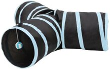 Kattentunnel Inklapbaar - 4 Ingangen - Blauw