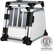 Trixie Transport Box Aluminium - Transportkooi - 63 cm x 65 cm x 90 cm - Zilverkleurig/Zwart