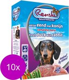 Renske Vers Vlees Hondenvoeding - Eend/Konijn - 10 Kuipjes x 395gr