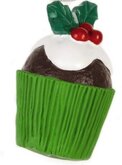 Latex hondenspeeltje kerst taart groen