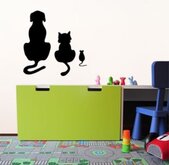 Stickythings Krijtsticker Hond Kat Muis