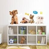 Muursticker Hondjes A3 set