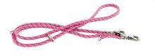 Looplijn voor hond multi purpose nylon reflecterend roze 13 mmx200 cm