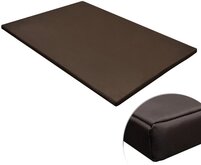 vidaXL Hondenmat plat rechthoekig maat L bruin