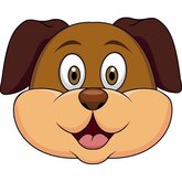 Dieren masker hond voor kids