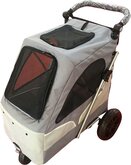 Topmast Hondenbuggy wandelwagen honden buggie De Luxe 3 wielen Grijs 87 * 66 * 110 cm