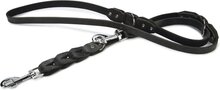 Beeztees Connex - Hondenriem - Leer - Zwart - 200 cm x 18 mm