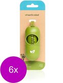 Earth Rated Poepzakjes Geurloos Met Houder - Hondenpoepzakjes - 6 verpakkingen x 1 rol à 15 zakjes