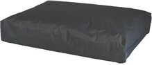 Losse hoes hondenkussen nylon antraciet maat 75x55x10 cm