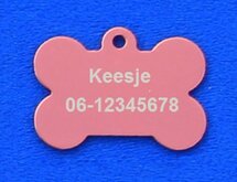 CombiCraft Penning / Hondenpenning Bot Roze - Medium