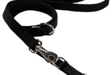 Adori Traininglijn Nylon Zwart - Hondenriem - 120-200X2.0 cm