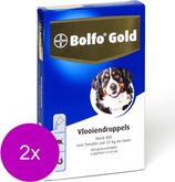 Bolfo Gold Hond 400 - Anti vlooienmiddel - 2 x 4 stuks 25 - 40 Kg