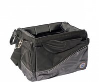 Duvo+ Fietstas voor honden Zwart/grijs 41x26x26cm