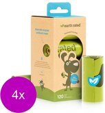 Earth Rated Poepzakjes Navulling Box Geurloos - Hondenpoepzakjes - 4 verpakkingen x 8 rollen à 15 zakjes