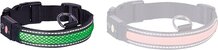 Nobby halsband verlicht verstelbaar en oplaadbaar groen 45-63 x 2,5 cm - 1 ST