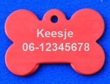 CombiCraft Penning / Hondenpenning Bot Rood - Medium