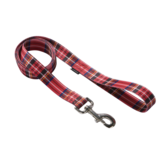 Adori Dutchypuppy Looplijn Rood&Ruit - Hondenriem - 130x2.5 cm