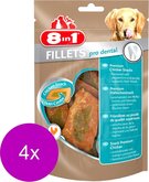 8in1 Fillets Pro Small - Hondensnacks - 4 x 80 g Breath