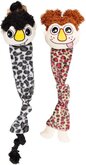 Flamingo Pluche Hoofd Met Voeten - Hondenspeelgoed - 12.5 cm - Multi