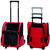 Beeztees Draagbare Trolley - Hond - Rood/Zwart - 35 x 26 x 42 cm
