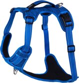 Rogz Explore Tuig Gevoerd Blauw - Hondenharnas - 66-95 cm