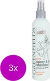 Greenfields Hondenshampoo Spray & Go - Hondenvachtverzorging - 3 x 250 ml