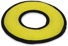 Beeztees Fetch Ring - Hondenspeelgoed - Rubber - Geel - Dia. 21,5 cm