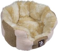 Yap Delicato Ovaal Hondenbed - Giraf/Suede - 66 x 58 x 25 cm
