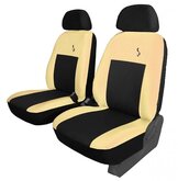 Bila voorstoelen Road Zwart/Beige Art.nr 90111