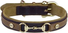 Happy House Halsband Zadelleer Luxe Classic Bruin XL 48-55 cm.
