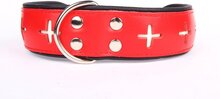 Dog's Companion - leren halsband - Swiss - 51-60 cm x 50 mm - Rood